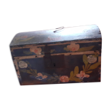Antique chest in painted wood