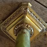 Pied de lampe marbre et bronze ancien 19e siècle