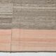 Tapis Kilim vintage contemporain saumon et marron 6 x 10, 188 x 304 cm SK 33353