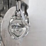 Vintage Pendant • Oscar Torlasco • Stilkronen • Glass & Steel • Murano • Space Age • 1970