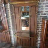 Vestiaire porte manteau ancien en chêne massif