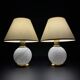 Vintage Murano glass table lamps, Italy, 1970s, set of 2