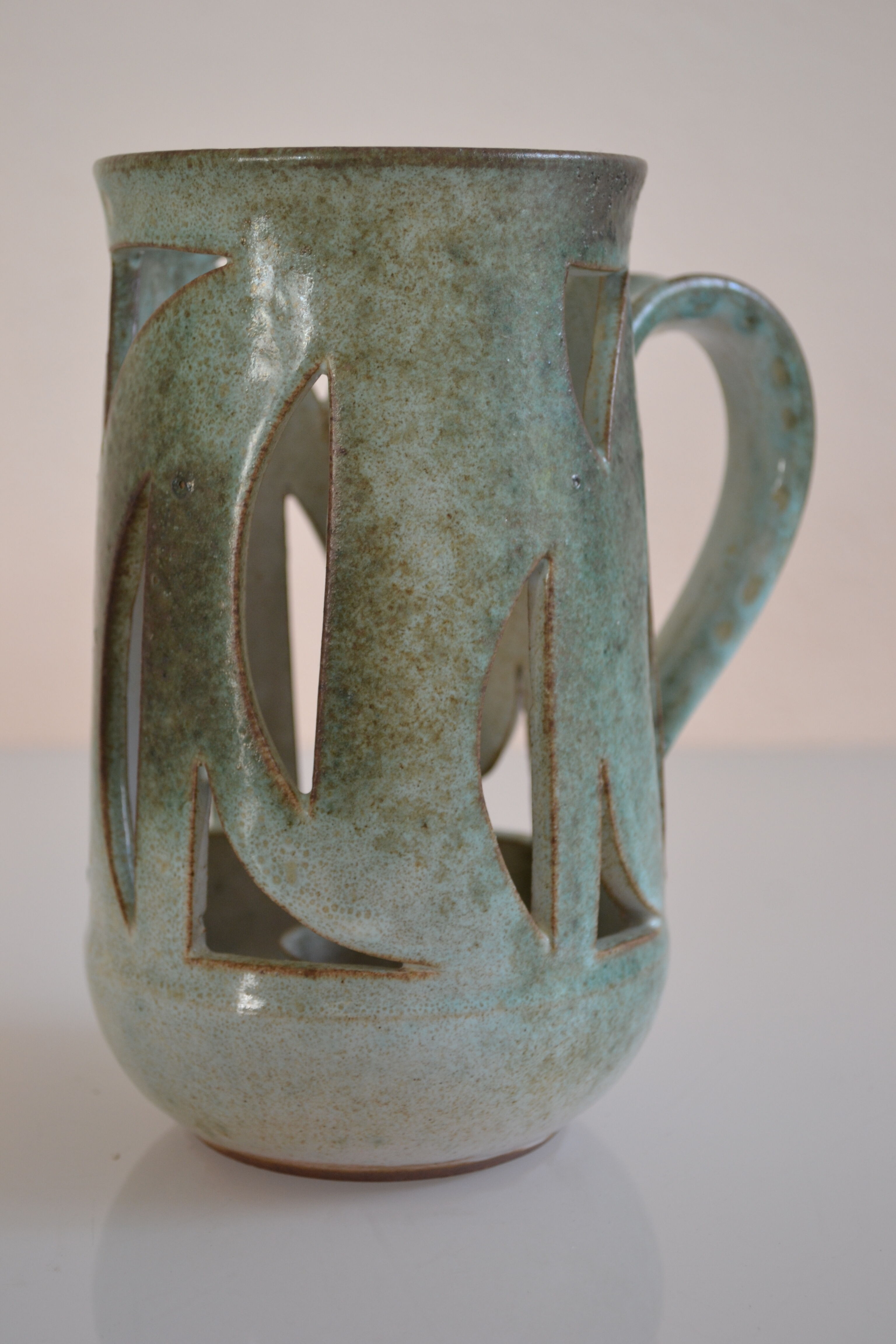 Openwork ceramic candle holder 50 charles voltz