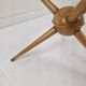 Tripod Table in Wood and Glass Attributed to Cesare Lacca, Italy, 1950s