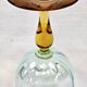 4 old two-tone George Sand wine glasses