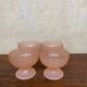 Set of 4 ice cream cups 1960 pink