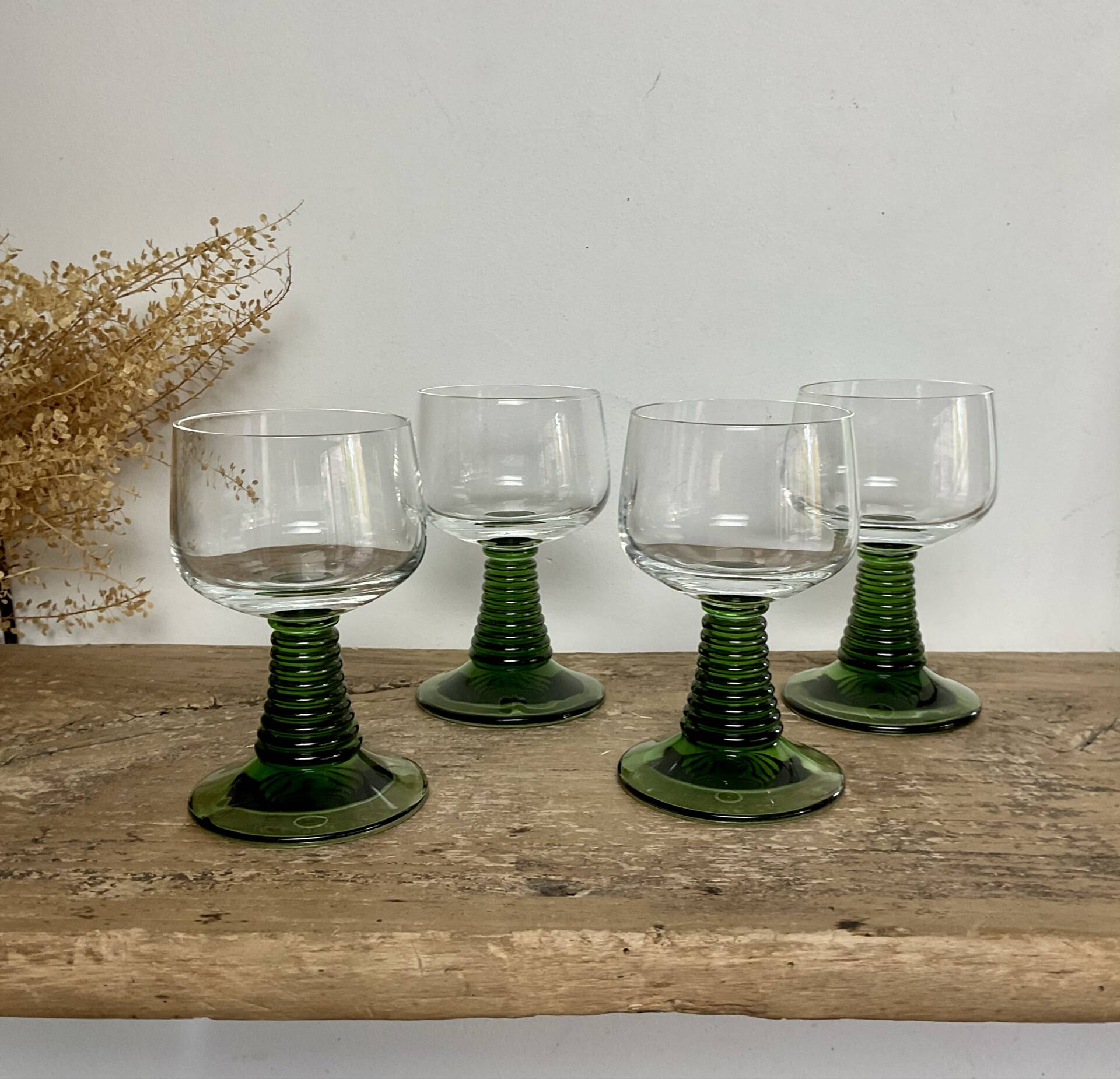 4 verres Alsace Roemer vintage