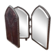 Art Deco tri-fold boudoir vanity mirror, English, 1920s