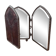 Art Deco tri-fold boudoir vanity mirror, English, 1920s