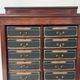 Louis Philippe period cabinet in mahogany veneer, 19th century.