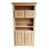 Solid oak display cabinet
