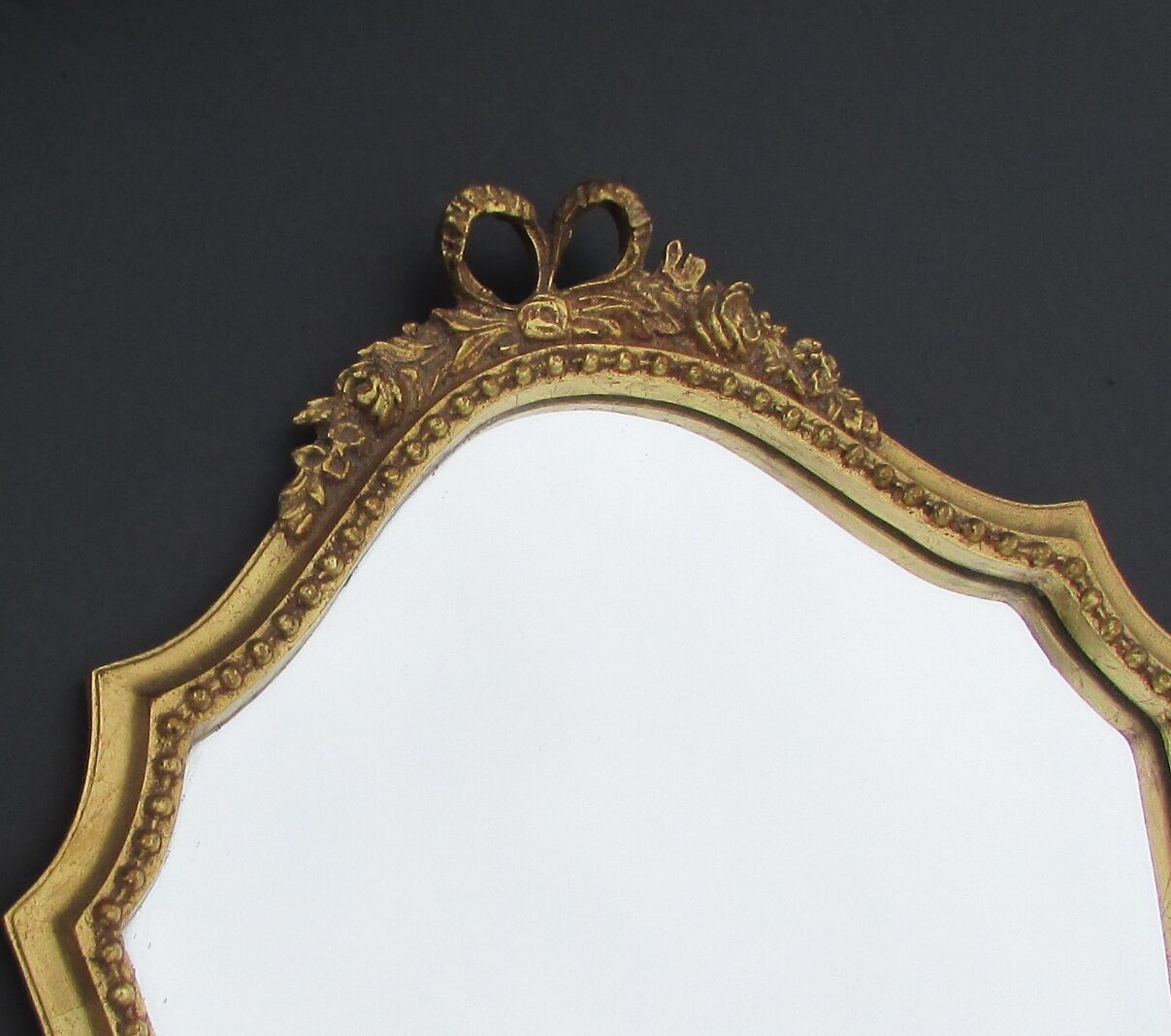 Louis XVI style gold mirror plaster