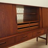 Teak highboard, Danish design, 1960s, production: Denmark