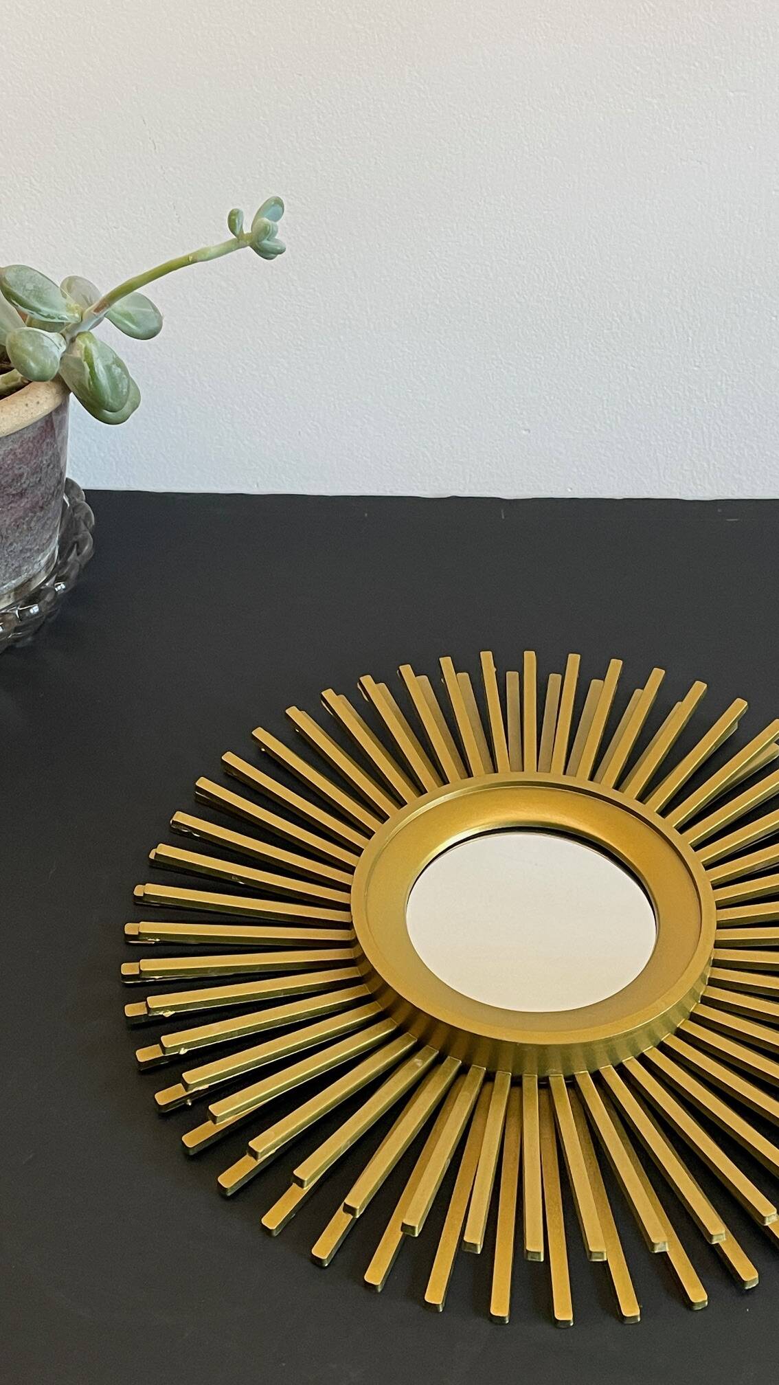 Mirror golden sun vintage style