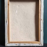 Vintage French oil painting on canvas, signed L. Salcido