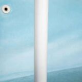 Minimalist floor lamp cascade space age white