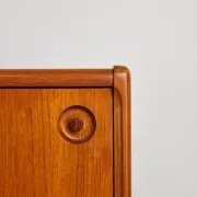 Teak sliding door enfilade by H.W. Klein, Denmark, 1960s