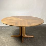 Adjustable table, Scandinavian, walnut, 1960 “Mount and Lower”.