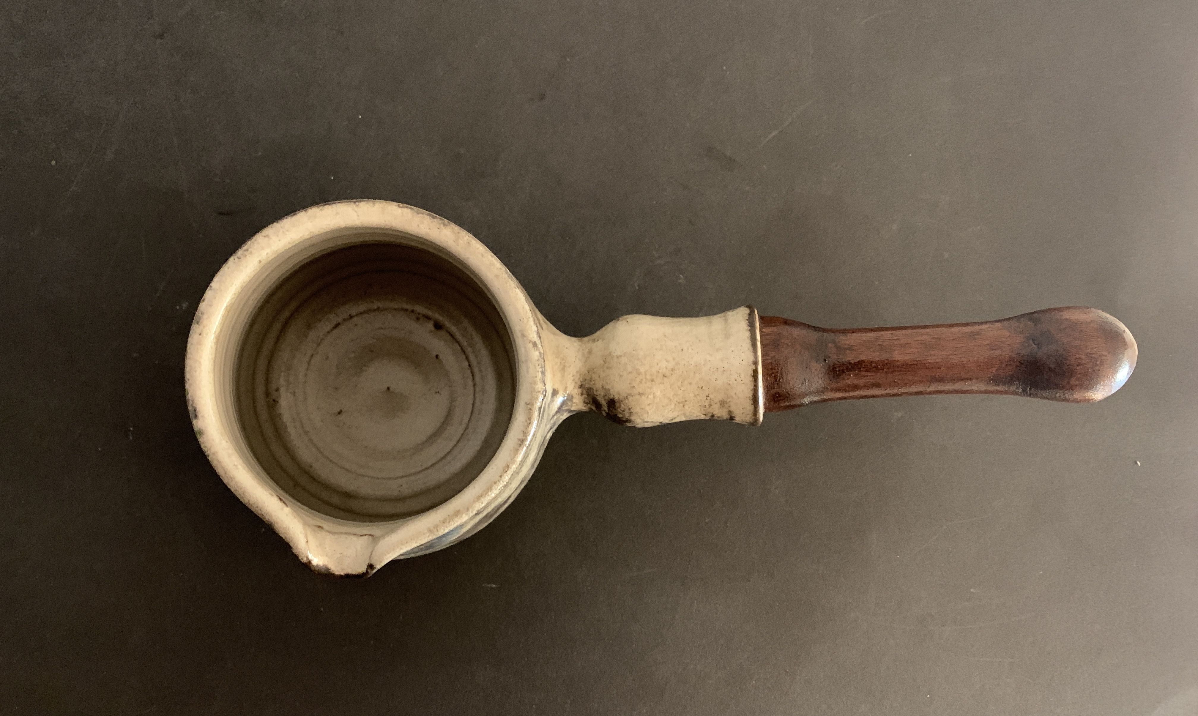 Ceramic chocolatière Gustave Reynaud, Le Murier, Vallauris, 1960