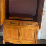 Solid wood wardrobe/buffet – classic style – milk handles