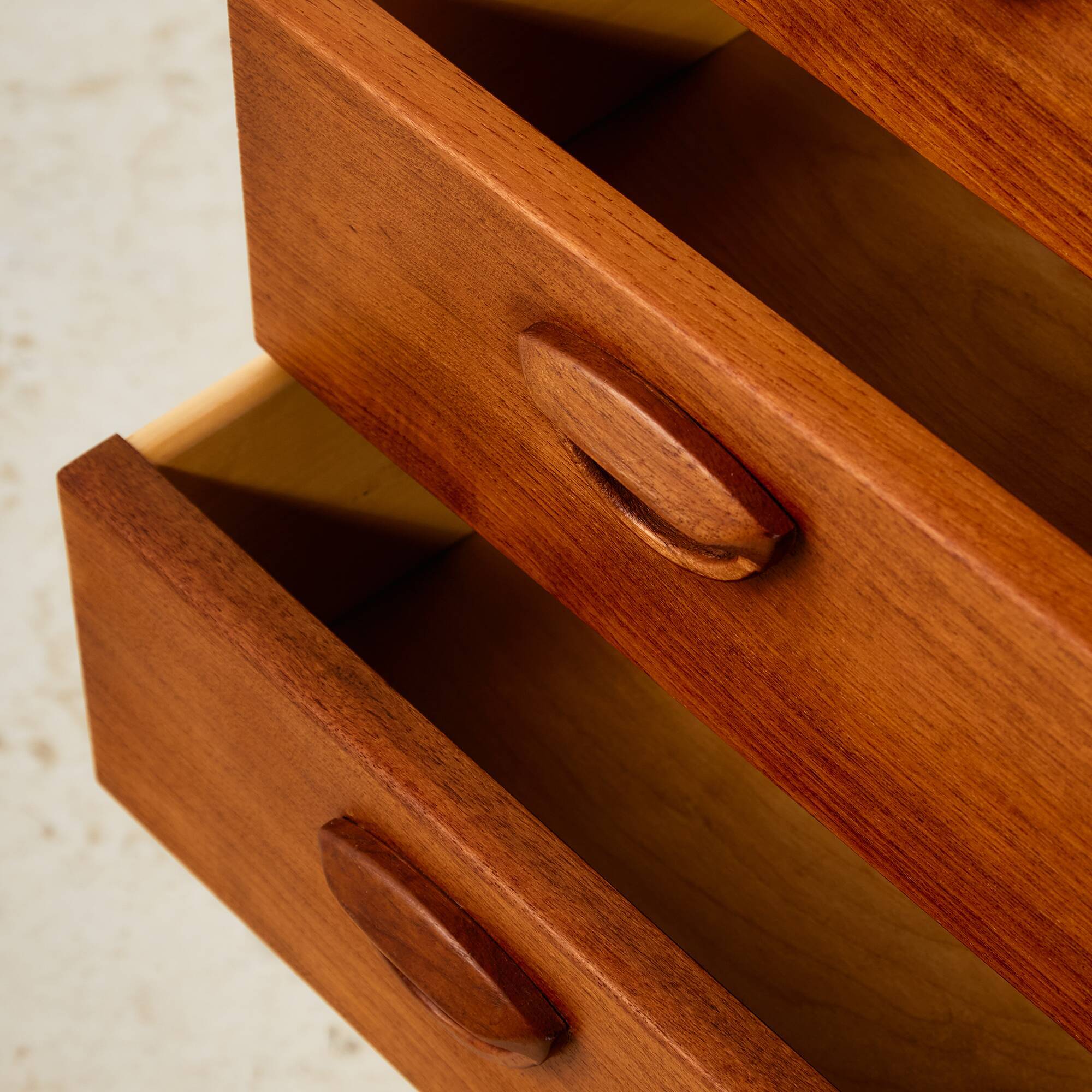 Four-drawer chest of drawers by Kai Kristiansen for Feldballes Møbler