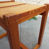 Solid pine stool
