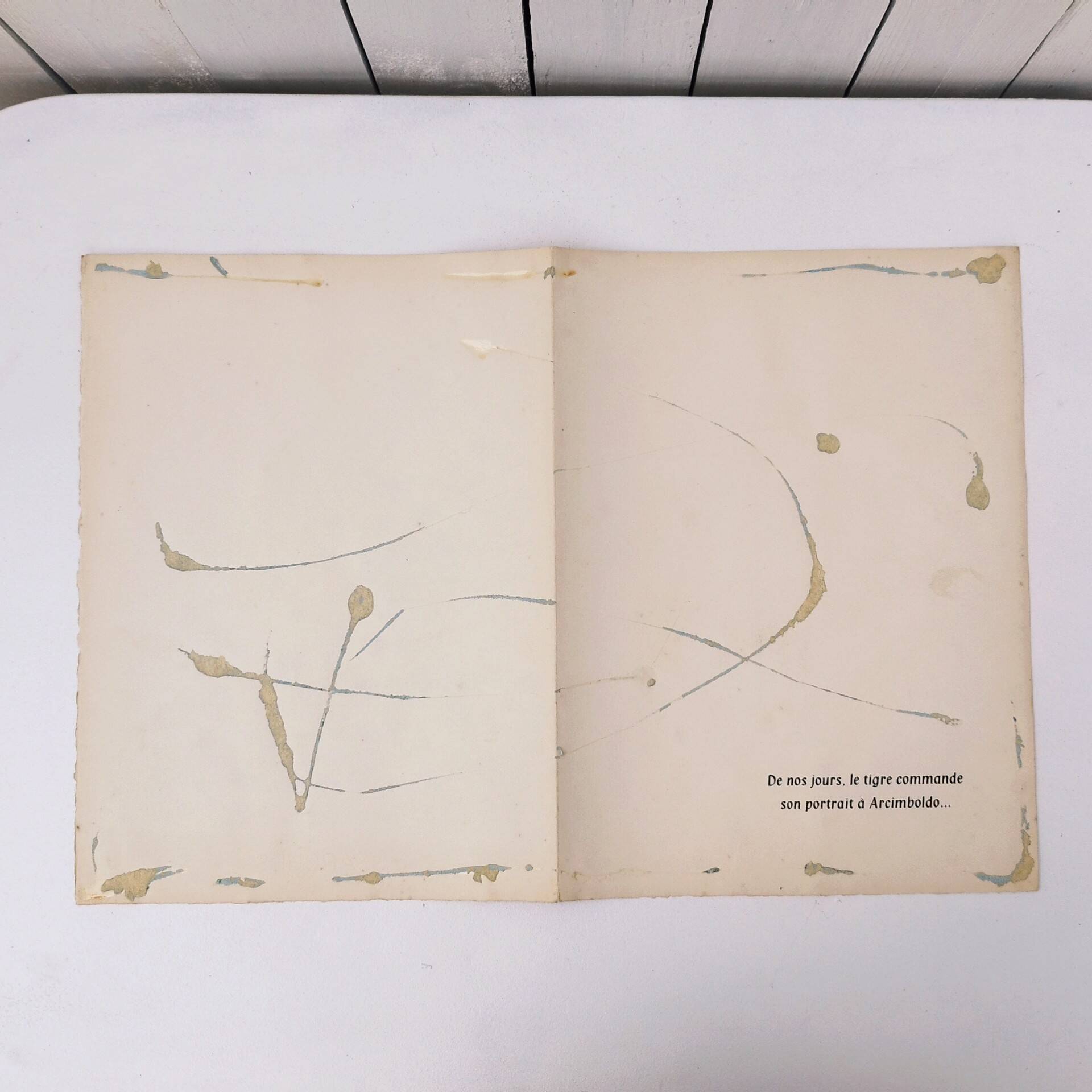 Lithograph Jean Lurçat collection vintage animality