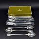 Christofle Marly, six silver-plated soda or cocktail spoons.