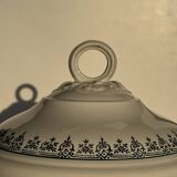 Covered soup tureen or vegetable dish in Saint Amand earthenware H29 D28