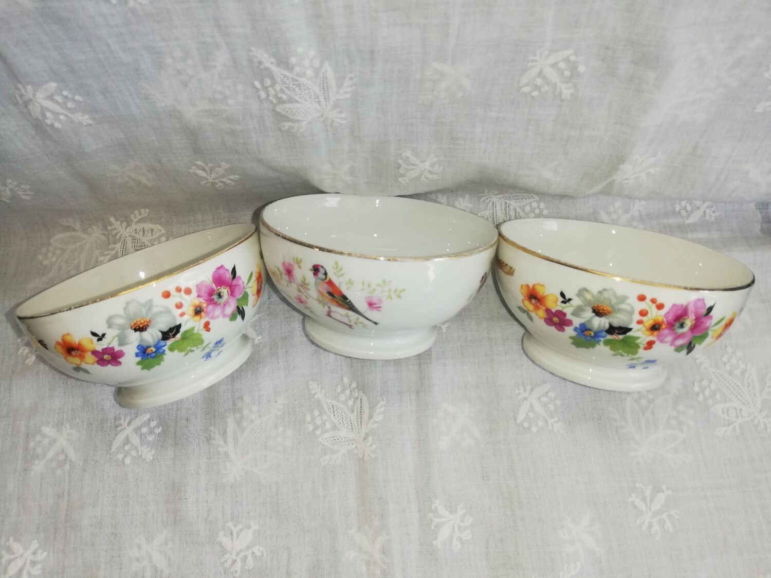 Lot de 3 bols de Limoges CG