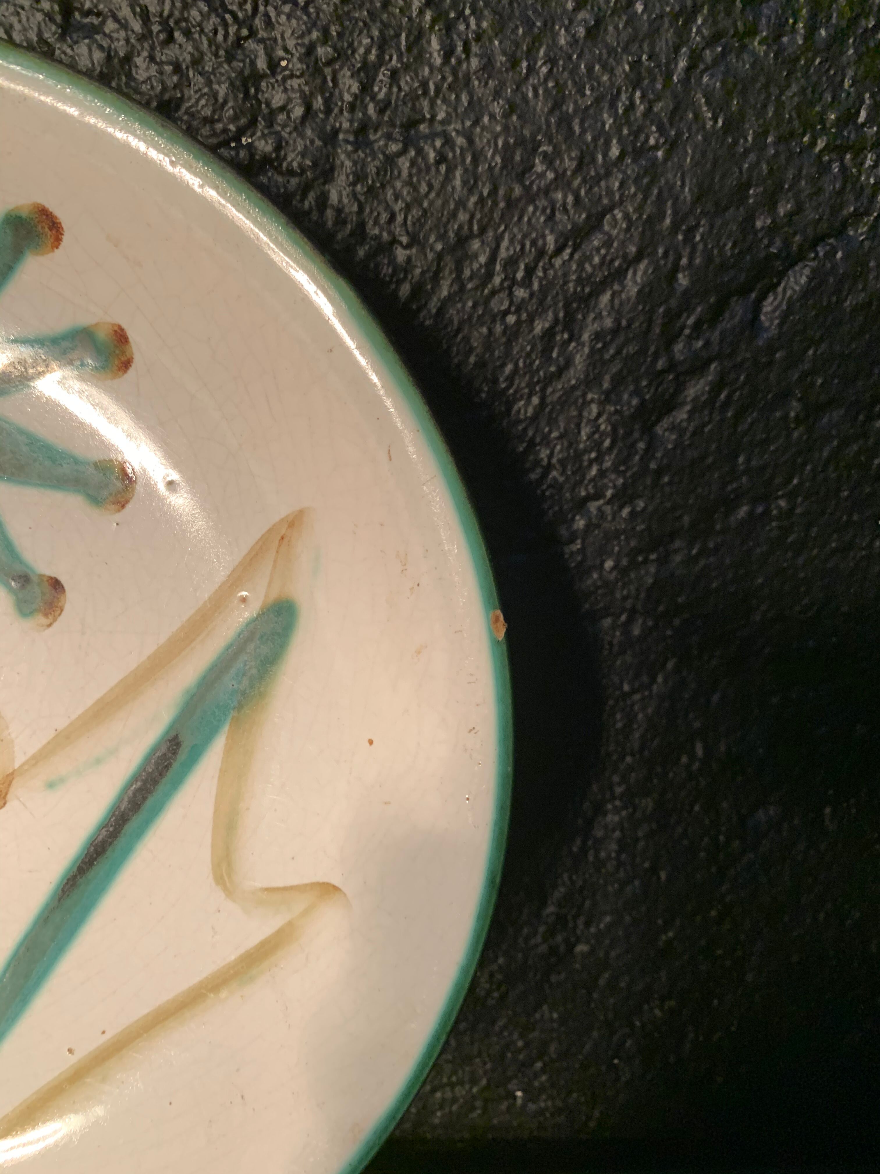 Robert Picault ceramic plate, 1960s