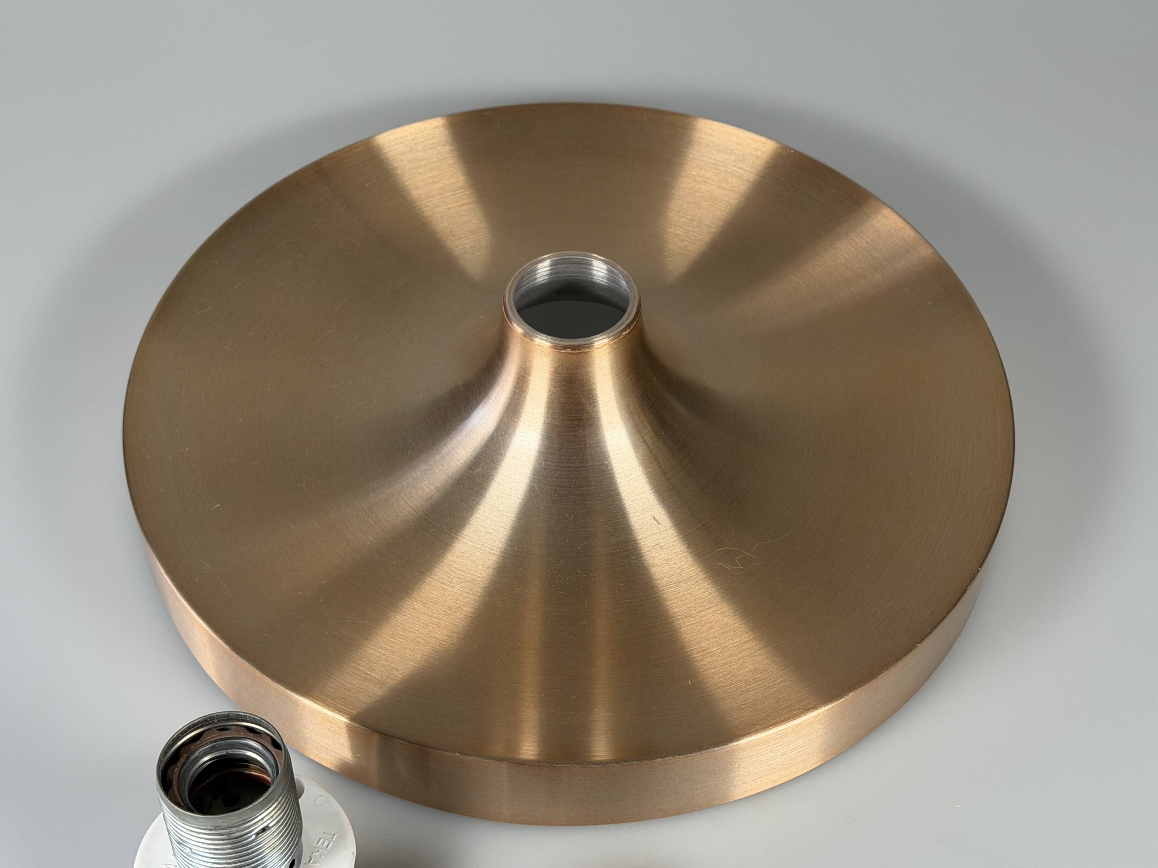 1960s 1970s Disc Wall Lamp by Teka Germany Space Age Design Aluminum Metal