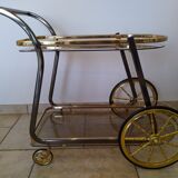 Vintage brass server