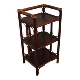 Small vintage bamboo and rattan bookcase