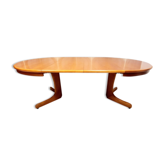 Extendable table with 2 plates