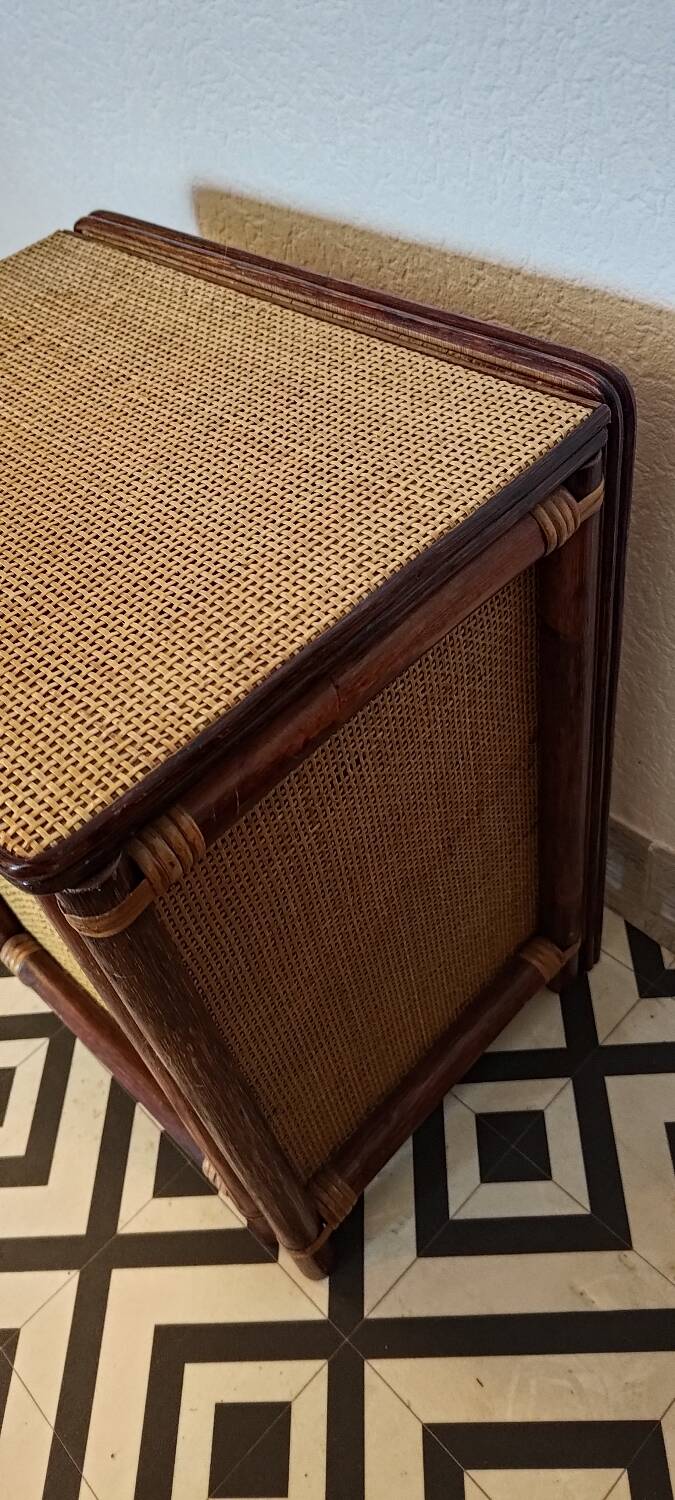 Bamboo rattan chest