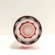 Bohemian Transparent and Red Crystal Decanter Bottle by Dresden Crystal, Germany