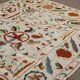 Multicoloured white kilim rug – 238 x 159 cm