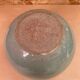 Antique vintage grey beige glazed stoneware ball vase
