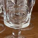 Flûtes à champagne années 70 cristal d’Arques série B : lot de 6