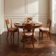 Antique Regency style chairs in mahogany and XX Century fabric.