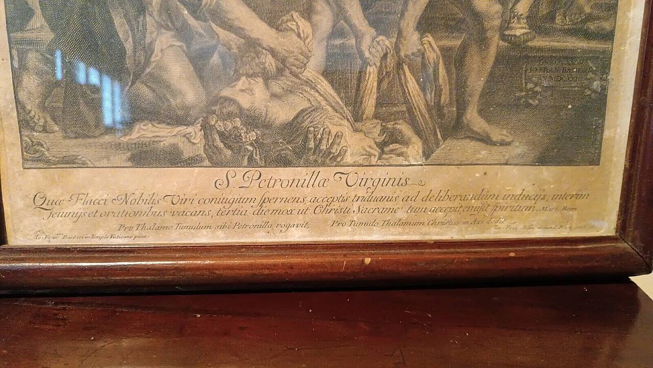 Jacob Frey, Saint Petronilla, engraving, 1731