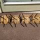 Set of 18 wooden bistro chairs - vintage - year 50 - 60