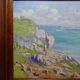 Grand paysage marine falaises huile sur panneau encadré Paul RUBEN (1882-1955)