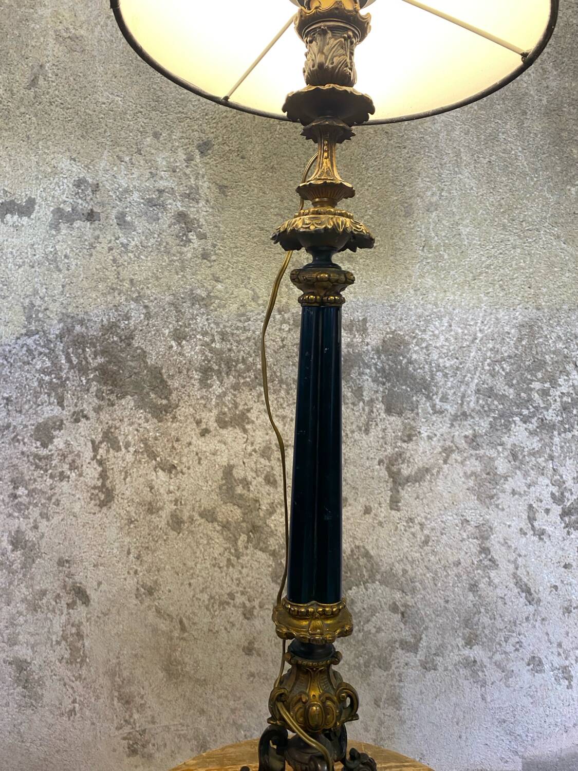 Candle holder lamp from the Napoleon III era.
