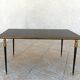1960s metal and smoked glass coffee table