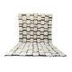 Moroccan Berber rug white-black 200cmx300cm