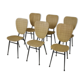 6 chaises design années 50/60