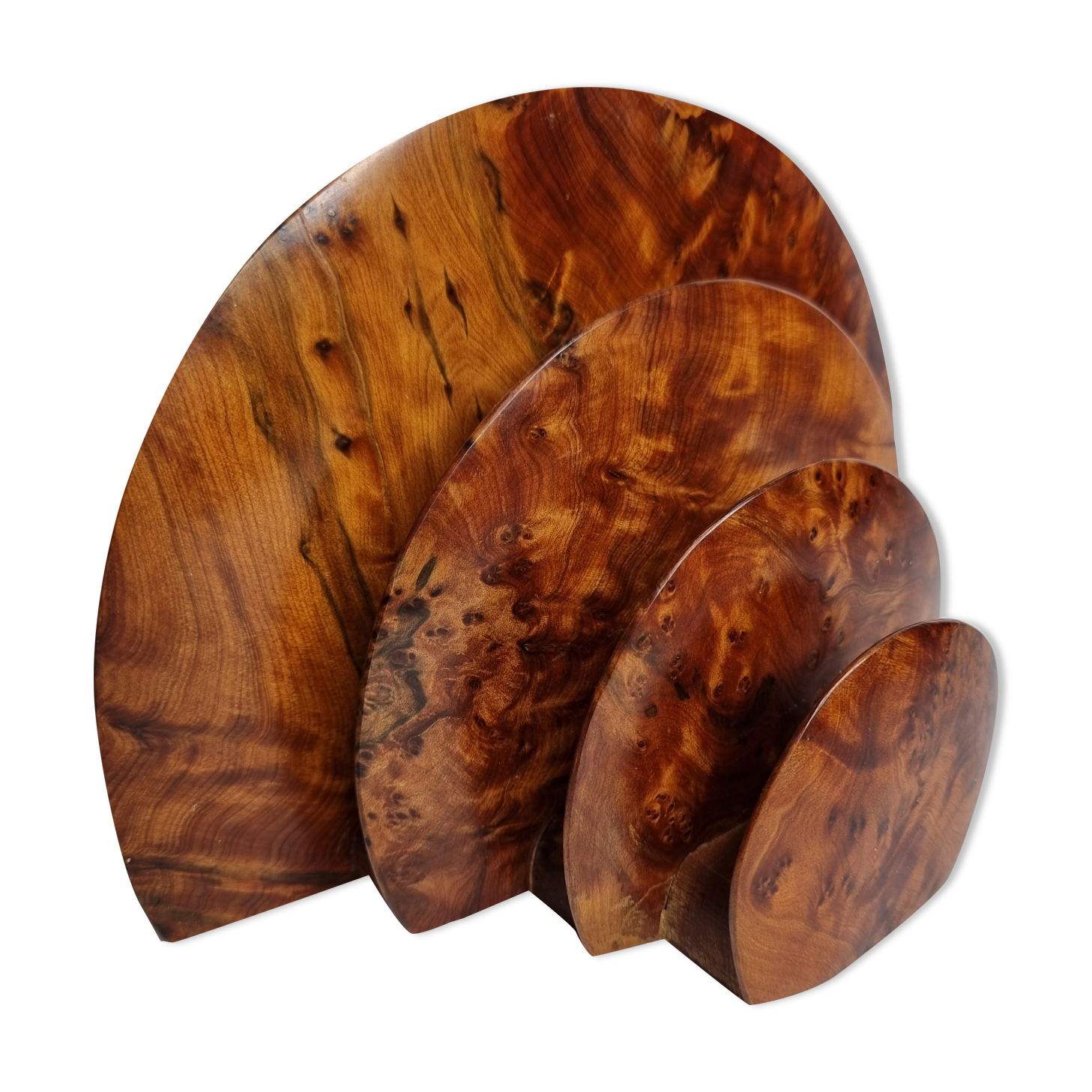 Door letters art deco bramble of walnut