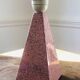 Brussels porcelain lamp with a pink terrazzo effect